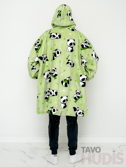 Zaļš pandas hudijs