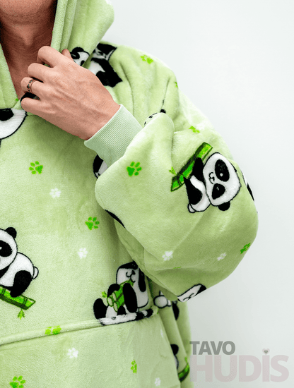 Zaļš pandas hudijs